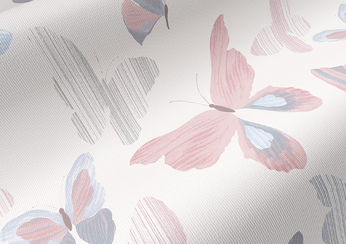 Butterfly, Delicate Pink - Twist&Fit Roller Blind - Image 4